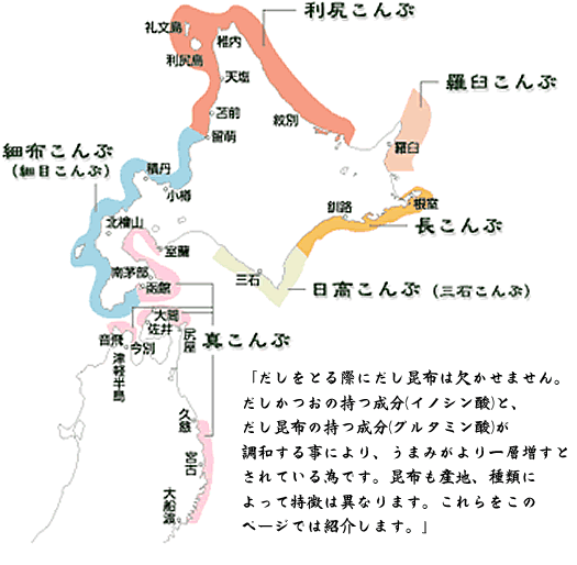 北海道昆布地図