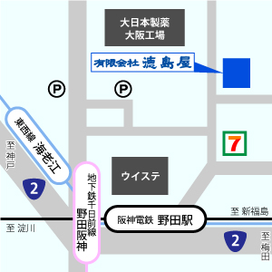 徳島屋周辺地図